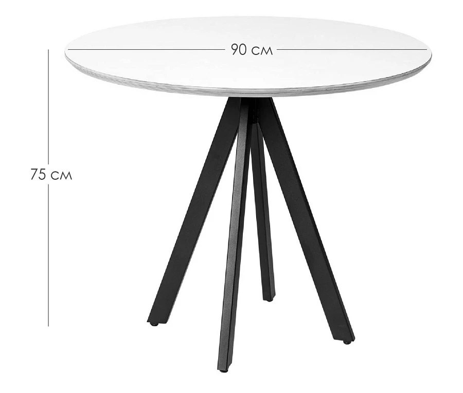 Стол Арки Legno выбеленый R90