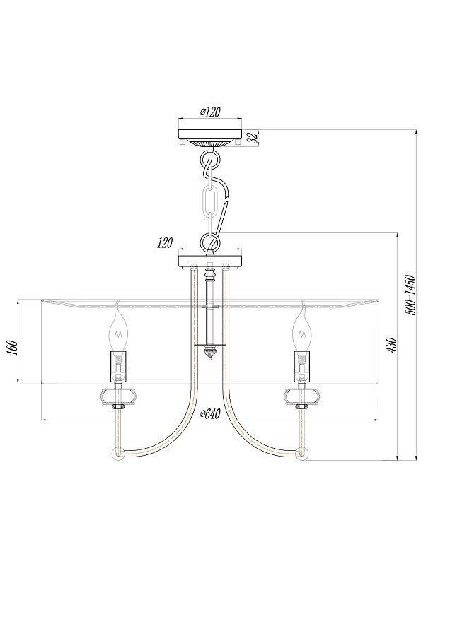 Подвесной светильник Maytoni ARM006PL-08G