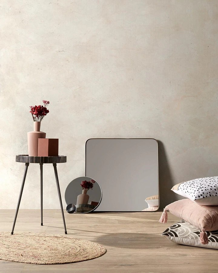 Зеркало Marcus 60x60 золотое