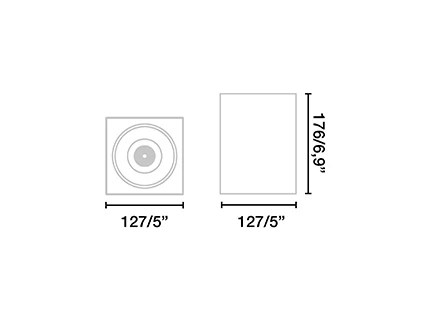 Потолочный светильник Teko-1 белый LED 12-18W 3000K 56є