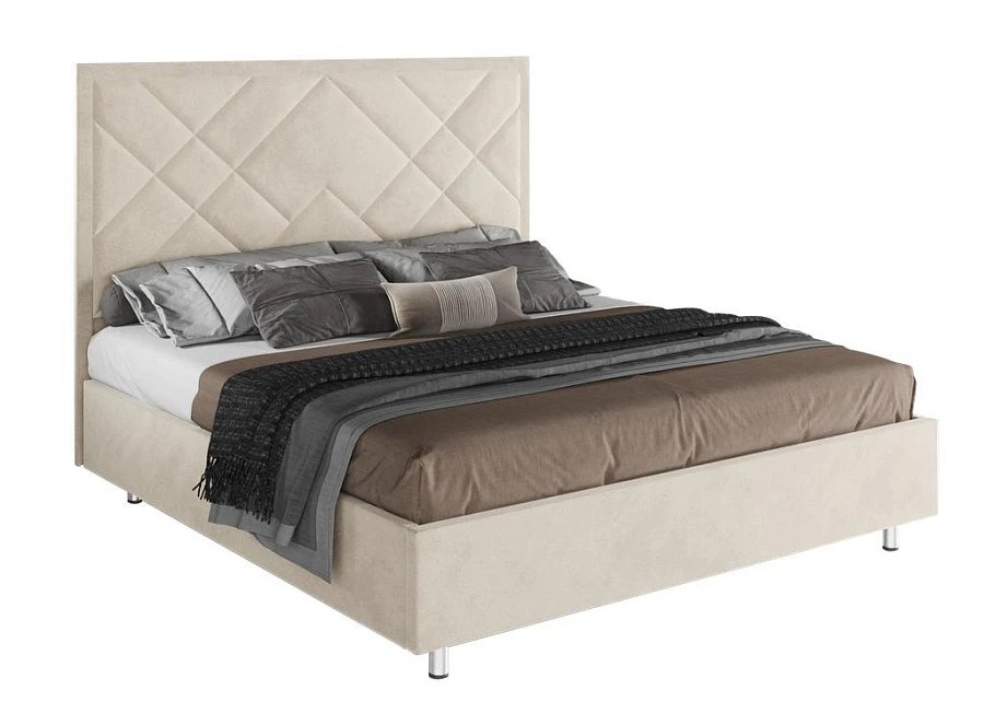 Кровать Палермо 160х200 светло-бежевого цвета