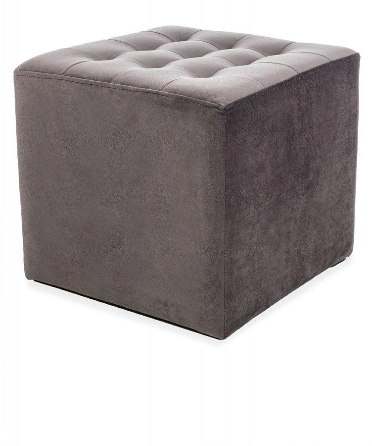 Пуф LORI Velvet Bluvel 14 (серый)