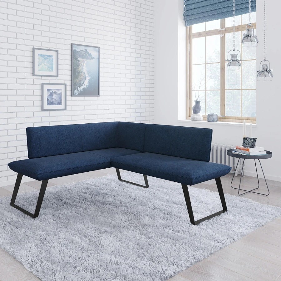 Диван кухон. Cosmo 140-158 L blue 1500*1680*830